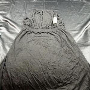 The Loft WOMENS Black Halter V-Neck Midi Dress Size XS NWT